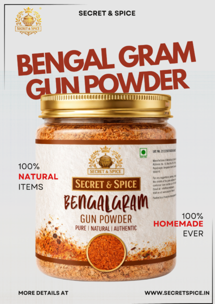 Roasted Bengal Gram Chutney Powder (Kadle pappu)